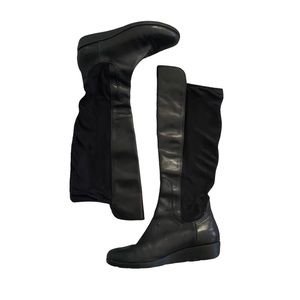 Cole Haan Nike Air Whitley Black Knee High Boots Sz 7.5